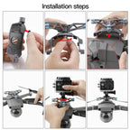 RCSTQ RCGEEK for DJI Mavic 2 Multi-function Expansion Bracket Shock Mount Set, Shock Mount+LED Light Set, Shock Mount Bracket Set, Shock Mount+Building Blocks