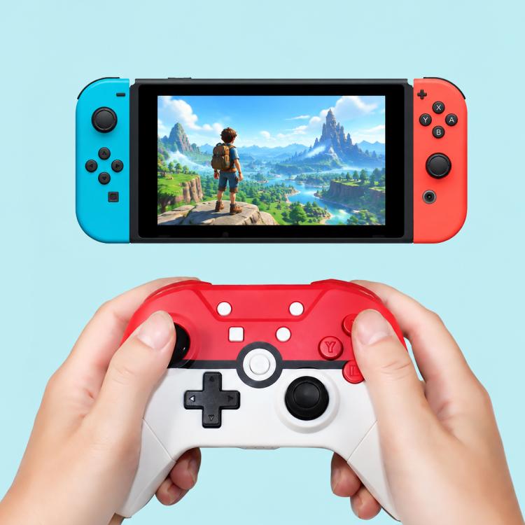 For Switch Full Function Wake Up Bluetooth Wireless Gamepad, Red