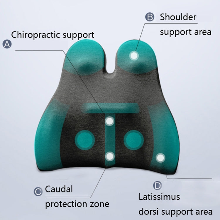 Car Seat Lumbar Support Cushion Memory Foam Office Lumbar Cushion, Bandage
