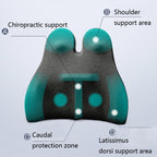 Car Seat Lumbar Support Cushion Memory Foam Office Lumbar Cushion, Bandage