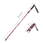 TANERDD TR-D0001 Trekking Poles Aluminum Alloy Folding Outdoor Handrails Trekking Walking Sticks, TR-D0001 Short (Red), TR-D0001 Short (Blue), TR-D0001 Short (Sky Blue), TR-D0001 Short (Purple), TR-D0001 Short (Black), TR-D0001 Short (Green)           ...