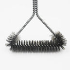12 inch BBQ Brush Stainless Steel Wire Bristles Cleaning Brushes with Handle, 12 inch
