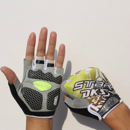 Cycling Shock Absorbing Anti-Slip Gloves Fitness Weight Lifting Training Half-finger Gloves, M, L, XL