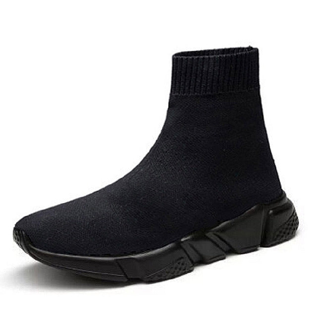Knit Upper Breathable Sport Sock Boots Chunky Sneakers High Top Running Shoes for Men /  Women, 35, 36, 37, 38, 39, 40, 41, 42, 43, 44, 45, 46, 47