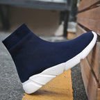Knit Upper Breathable Sport Sock Boots Chunky Sneakers High Top Running Shoes for Men /  Women, 35, 36, 37, 38, 39, 40, 41, 42, 43, 44, 45, 46, 47