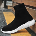 Knit Upper Breathable Sport Sock Boots Chunky Sneakers High Top Running Shoes for Men /  Women, 35, 36, 37, 38, 39, 40, 41, 42, 43, 44, 45, 46, 47