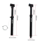 ZOOM Bicycle Wire-Controlled Hydraulic Lift Seat Tube Mountain Bike Seatpost, 30.9mm 375mm External Routing, 31.6mm 375mm External Routing, 30.9mm 400mm Internal Routing, 31.6mm 400mm Internal Routing