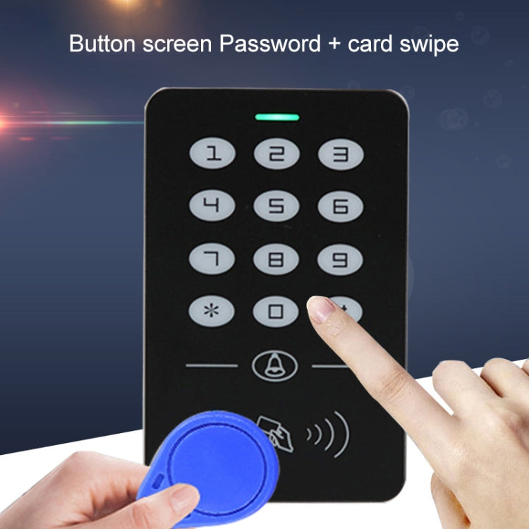 Simple IDIC Card Access Control All-in-one Machine Key Touch Access Control Controller Induction Card  Password, A1-Physical Buttons
