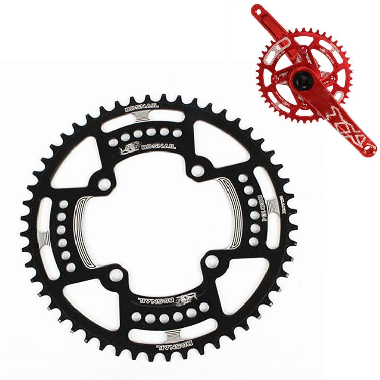 Snail Positive And Negative Tooth Discs Mountain Bike Single Disc Large Tooth Disc 104mm Bcd, 44T, 46T, 48T, 50T, 52T