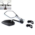 BIKEIN Mountain Bike Carbon Pattern Rearview Mirror Riding Equipment 3K Pattern Plane Mirror Reflector, Mirror Reflector