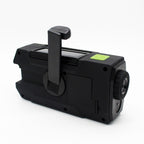 Multifunctional Hand Crank Solar Power LED Flashlight Full Band FM Radio Desk Lamp Alarm, US Version NOAA