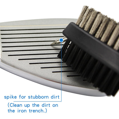 Golf Club Brush Ball Slot Cleaning Brush Cleaning Set, ZY-0021  Brush Blue, ZY-0021 Brush Black