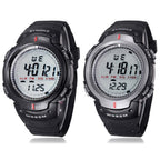 SYNOKE 61576 Life Waterproof LED Sports Watch for Men, Black, Gray