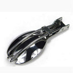 2 PCS Outdoor Camping Hiking Stainless Steel Metal Fork Spoon Tableware Cookout Picnic Folding Spork