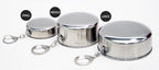 Stainless Steel Camping Folding Cup Traveling Outdoor Camping Hiking Mug Portable Collapsible Cup, S 60ML, M 150ML, L 250ML