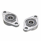 2pcs Diamond Bearing Housing Zinc Alloy Miniature Housing Bearing 3D Printer Accessories Universal, KFL08 (inner diameter 8), KFL000 (inner diameter 10), KFL001 (inner diameter 12)