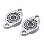 2pcs Diamond Bearing Housing Zinc Alloy Miniature Housing Bearing 3D Printer Accessories Universal, KFL08 (inner diameter 8), KFL000 (inner diameter 10), KFL001 (inner diameter 12)