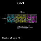 X-L SWAB GX50 Computer Manipulator Feel Wired Keyboard + Macro Programming Mouse, Color：, Black No Light + Gaming Mouse, Black Ice Blue, White Mixed Light, Black Mixed Light