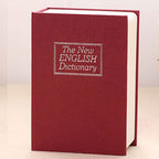 Mini Dictionary Safe Box Book Secret Security Lock Cash Money Coin Storage Jewellery key Locker