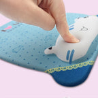 Cartoon Silicone Wristband Mouse Pad