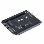 Metal Case CYB + M Socket 2 M.2 NGFF (SATA) SSD to 2.5 SATA Adapter for 2230/2242/2260/2280mm M2 NGFF SSD Solid State Hard Drive