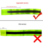 Reflective Band High Visibility Elastic Wristbands Outdoor Sports Running Cycling Night WarningWrist Band, Green, Blue, Pink, Orange