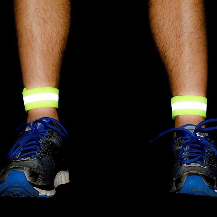 Reflective Band High Visibility Elastic Wristbands Outdoor Sports Running Cycling Night WarningWrist Band, Green, Blue, Pink, Orange