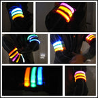 Nylon Night Sports LED Light Armband Light Bracelet, Battery Version Blue, USB Charging Version Blue, Battery Version White, USB Charging Version White, Battery Version Red, USB Charging Version Red, Battery Version Green, USB Charging Version Green   ...