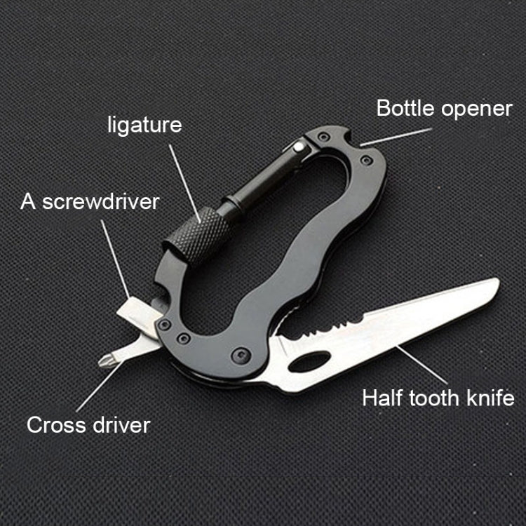 External Multi-function Carabiner D-type Hanging Keychain, D-type Carabiner