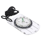 Professional Mini Compass Map Scale Ruler Multifunctional Equipment Outdoor Hiking Camping Survival, Mini