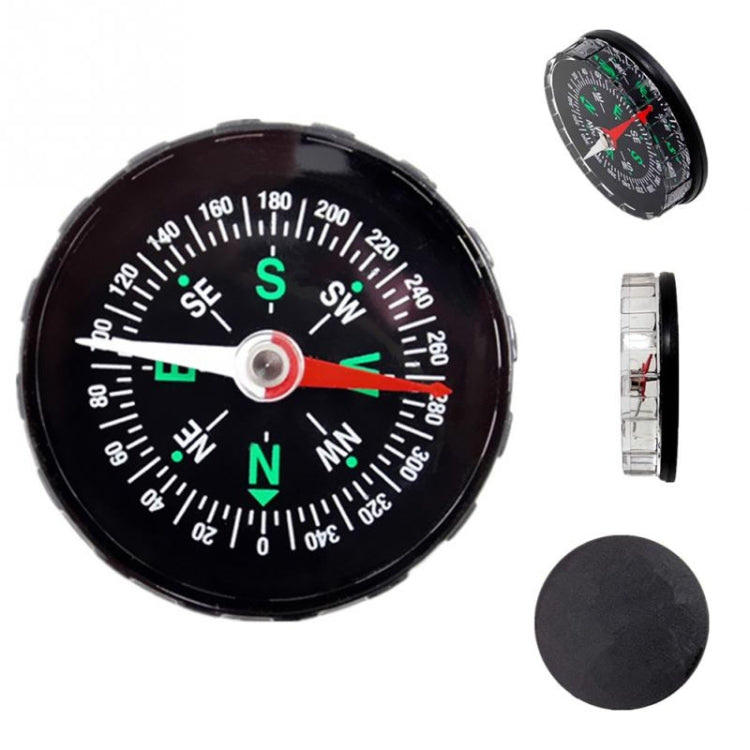 10 PCS Portable Mini Precise Compass Practical Guider for Camping Hiking North Navigation Survival Button Design Compass, 45mm