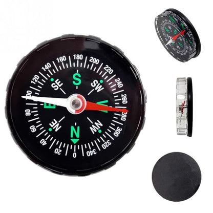 10 PCS Portable Mini Precise Compass Practical Guider for Camping Hiking North Navigation Survival Button Design Compass, 45mm