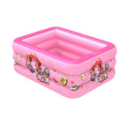 Household Indoor and Outdoor Ice Cream Pattern Children Square Inflatable Swimming Pool, 130 x 85 x 50cm Pink, 150 x 110 x 50cm Pink, 180 x 130 x 55cm Pink, 210 x 135 x 55cm Pink, 130 x 85 x 50cm Blue, 150 x 110 x 50cm Blue, 180 x 130 x 55cm Blue      ...
