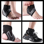 Sport Ankle Support Elastic High Protect Sports Ankle Equipment Safety Running Basketball Ankle Brace Support, S, Left (Black Grey), S, Right (Black Grey), M, Left (Black Grey), M, Right (Black Grey), L, Left (Black Grey), L, Right (Black Grey)        ...