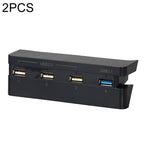 2 PCS PS4 Slim Extend USB Adapter Accessories for Play Station 4 Slim Console USB HUB 3.0 High Speed, for PS4 Slim
