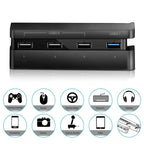 2 PCS PS4 Slim Extend USB Adapter Accessories for Play Station 4 Slim Console USB HUB 3.0 High Speed, for PS4 Slim