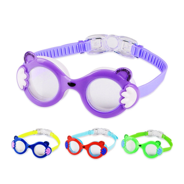 JIEHU JH8560 Children Waterproof and Anti-fog Cartoon Cat Shape Swimming Goggles, JH8560 (Blue Yellow), JH8560 (Green), JH8560 (Red Blue), JH8560 (Purple)