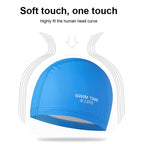 PU Coated Waterproof Enlarged Swimming Cap for Adult Men and Women, PU Coated Enlarged (Black), PU Coated Enlarged (Pink), PU Coated Enlarged (Blue)