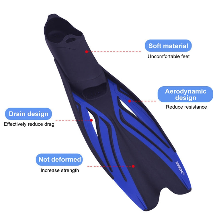 Swimming Free Diving Fins Silicone Flippers Diving Equipment, XS（35-36）, S（37-38）, M（39-40）, M / L（41-42）, L（43-44）, XL（45-46）