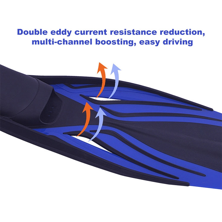 Swimming Free Diving Fins Silicone Flippers Diving Equipment, XS（35-36）, S（37-38）, M（39-40）, M / L（41-42）, L（43-44）, XL（45-46）