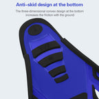 Swimming Free Diving Fins Silicone Flippers Diving Equipment, XL（45-46）