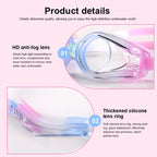 JIEHU JH8102 4 in1 Women HD Transparent Anti-fog Waterproof Swimming Glasses Swimming Cap Set, JIEHU JH8102 (Purple Color), JIEHU JH8102 (Pink), JIEHU JH8102 (Blue Color), JIEHU JH8102 (Blue), JIEHU JH8102 (Black)