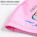 Children Swimming Cap PU Printed Cute Dolphin Pattern Elastic Swimming Cap, Children PU Swimming Cap (Dark Blue), Children PU Swimming Cap (Pink), Children PU Swimming Cap (Sky Blue), Children PU Swimming Cap (Silver Grey)