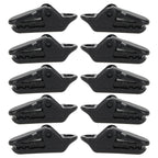 10pcs Tents Accessories Awning Wind Rope Clamp Plastic Clip Outdoor Camping Tent Alligator Cip Hook, Plastic Clip