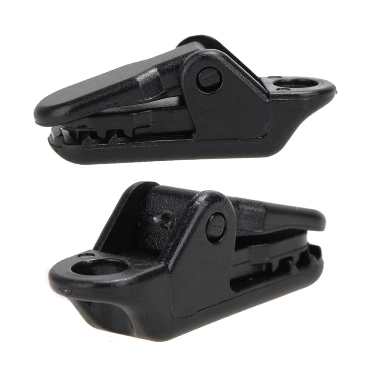 10pcs Tents Accessories Awning Wind Rope Clamp Plastic Clip Outdoor Camping Tent Alligator Cip Hook, Plastic Clip