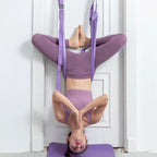 Air Split Leap Stretch Yoga Belt Inverted Stretch Splits Backbending Trainer Yoga Rope, Purple, Pink, Green