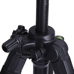 Q111 4-Section Folding Legs Live Broadcast Aluminum Alloy Tripod Mount with Three-dimensional Damping Tripod Heads, Q111