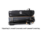 Q620 4-Section Folding Legs Heavy Duty Aluminum Alloy Tripod With Three-Dimensional Damping Tripod Heads, Q620