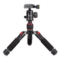 Xiletu FM5S-MINI 5-Section Folding Legs Mini Desktop Tripod Mount, Red, Black, Titanium