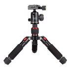 Xiletu FM5S-MINI 5-Section Folding Legs Mini Desktop Tripod Mount, Red, Black, Titanium